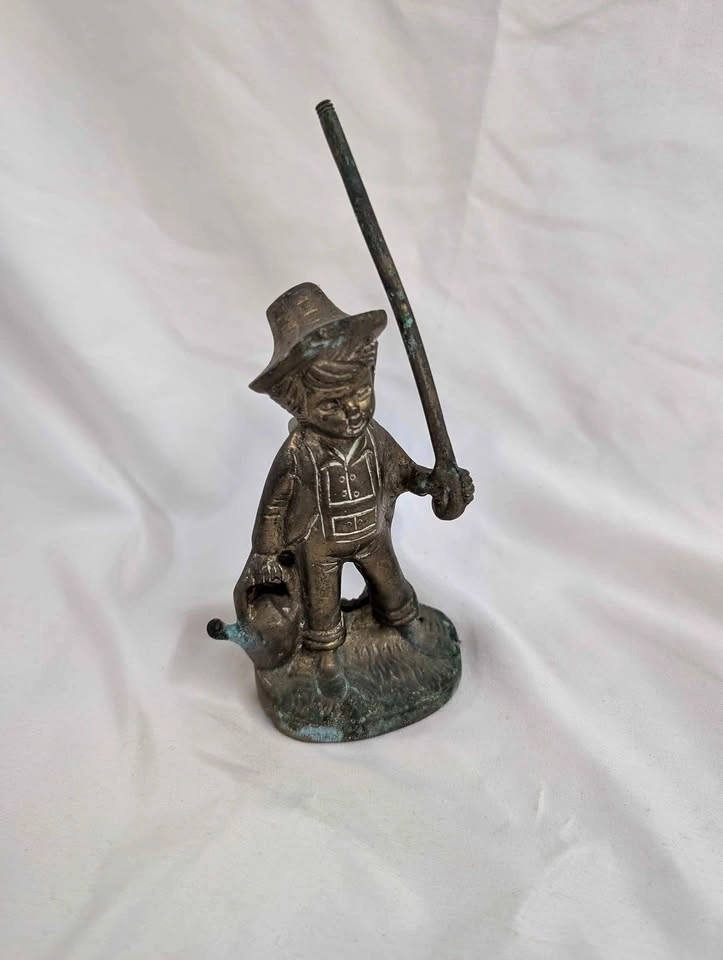 Vintage Brass Boy Figurine
