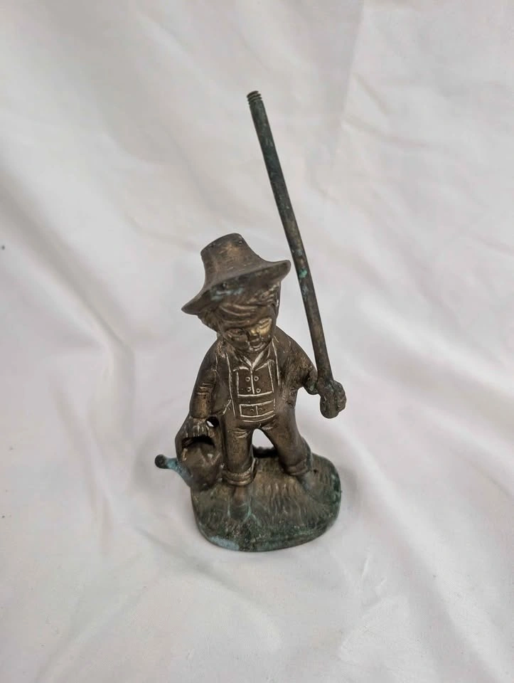 Vintage Brass Boy Figurine - photo 4