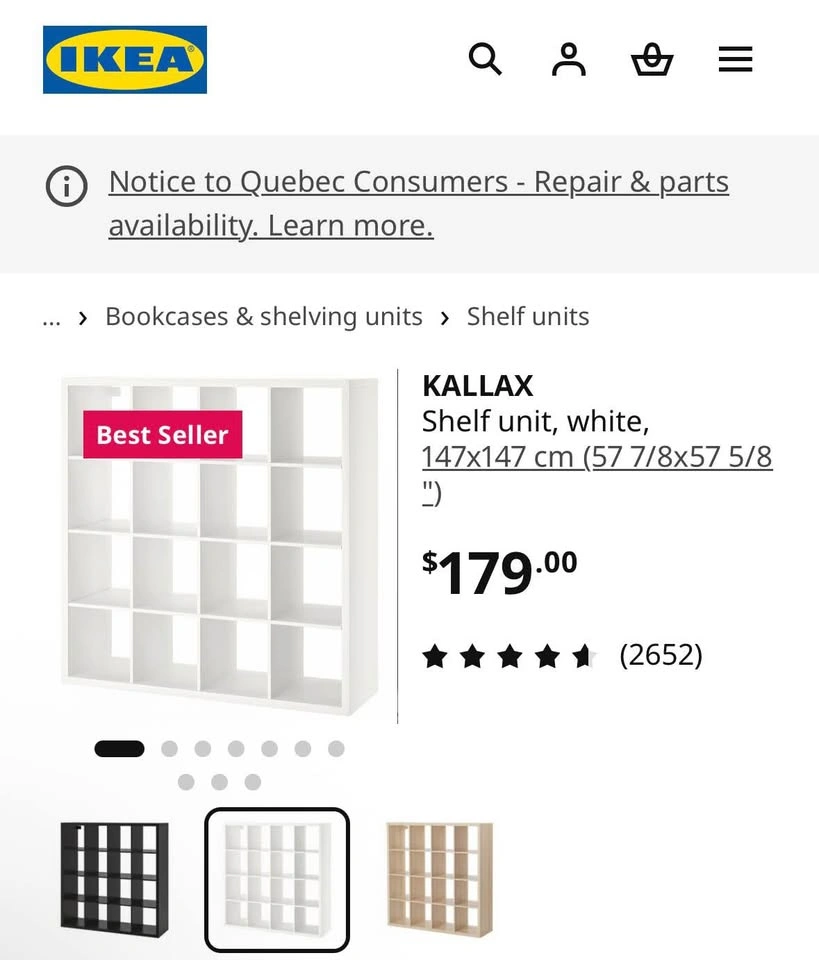 IKEA KALLAX Shelving Unit - photo 5