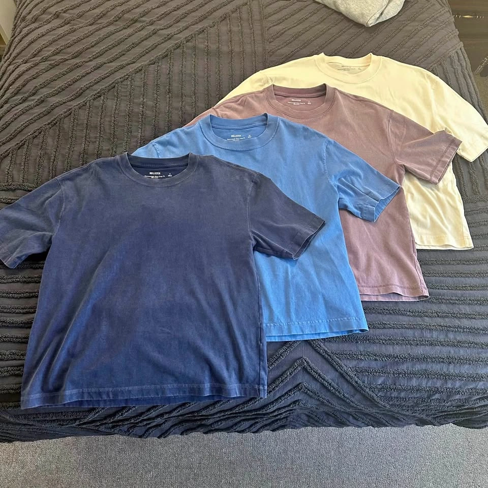 Hollister Boxy Crop Washed Tees (XS & S)