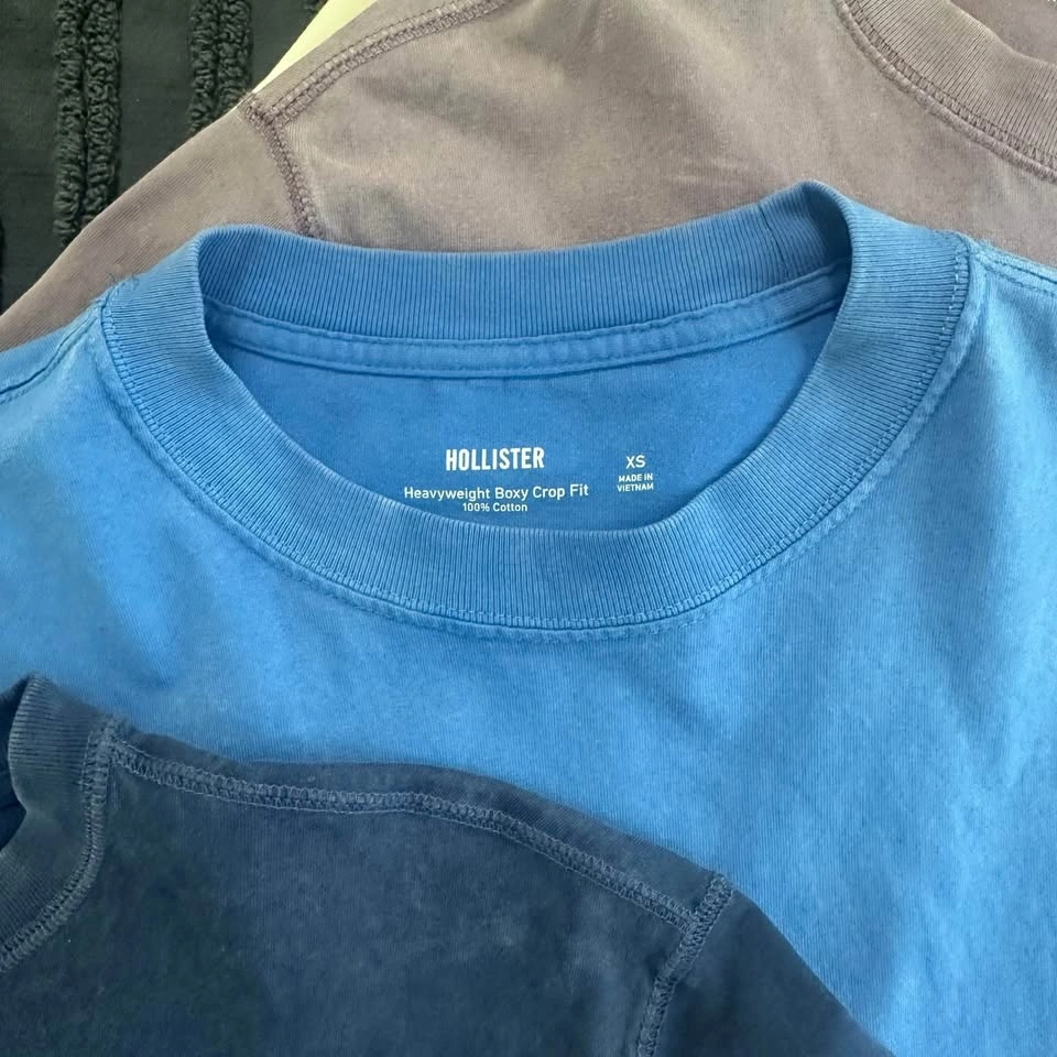 Hollister Boxy Crop Washed Tees (XS & S) - photo 4