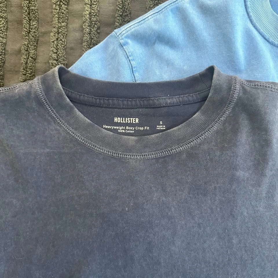 Hollister Boxy Crop Washed Tees (XS & S) - photo 5