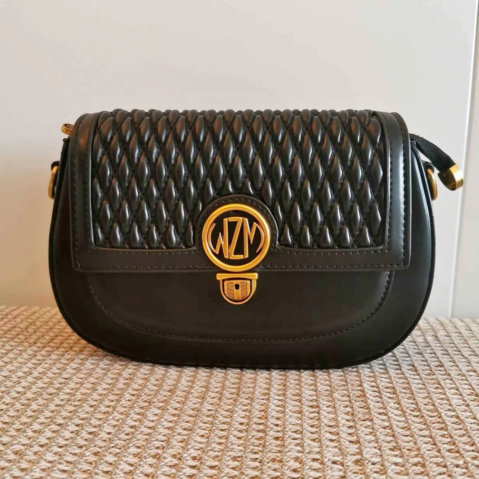 Brand New Black Leather Shoulder Bag
