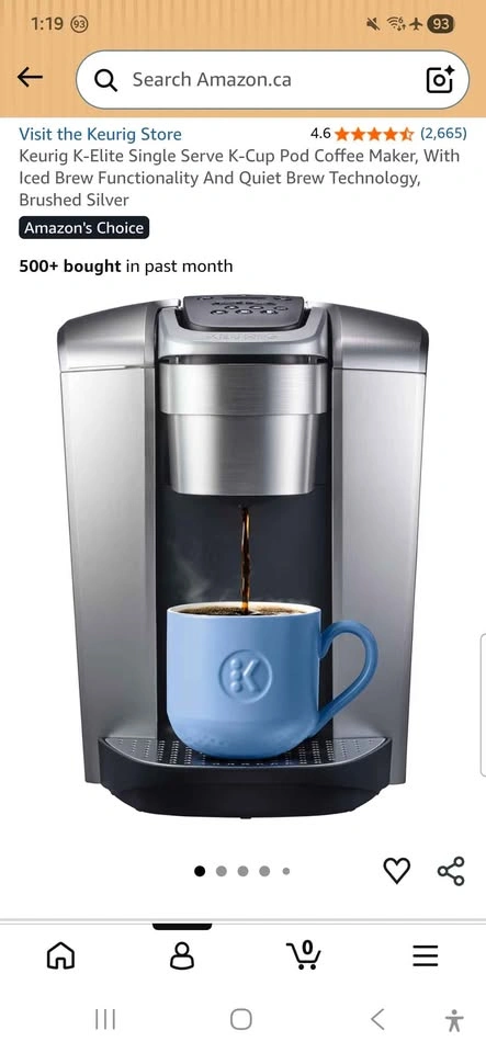 Keurig K-Elite Coffee Machine + 36 K-Cup Storage Drawer - photo 5