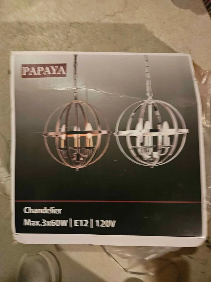Brand New Pendant Light in Chrome Finish - photo 2
