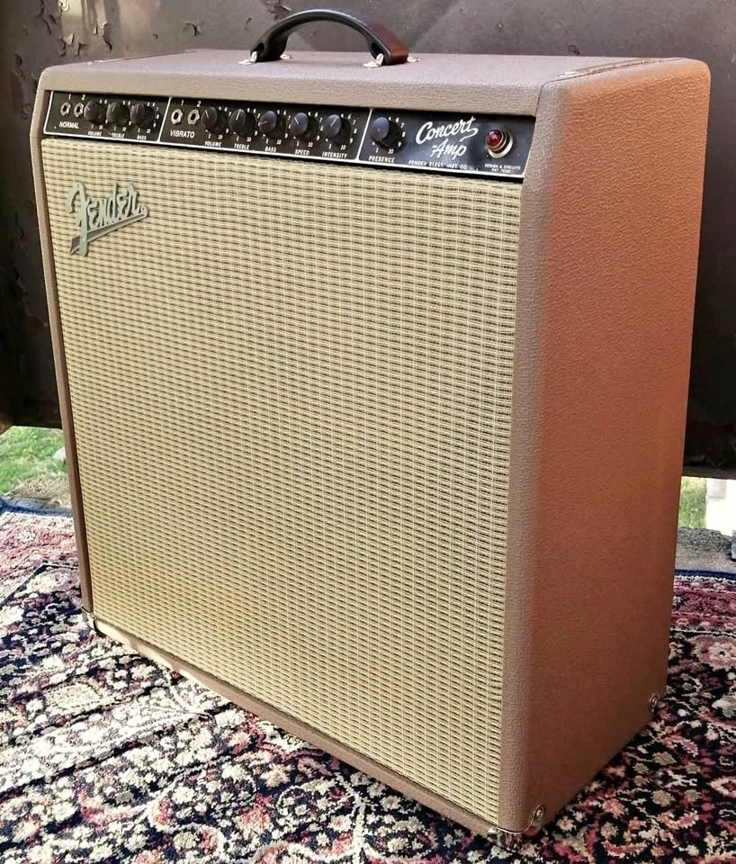 1963 Fender Concert Amp 6G12-A Brown Panel 4x10