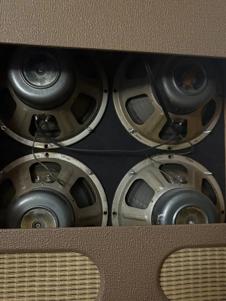 1963 Fender Concert Amp 6G12-A Brown Panel 4x10 - photo 5