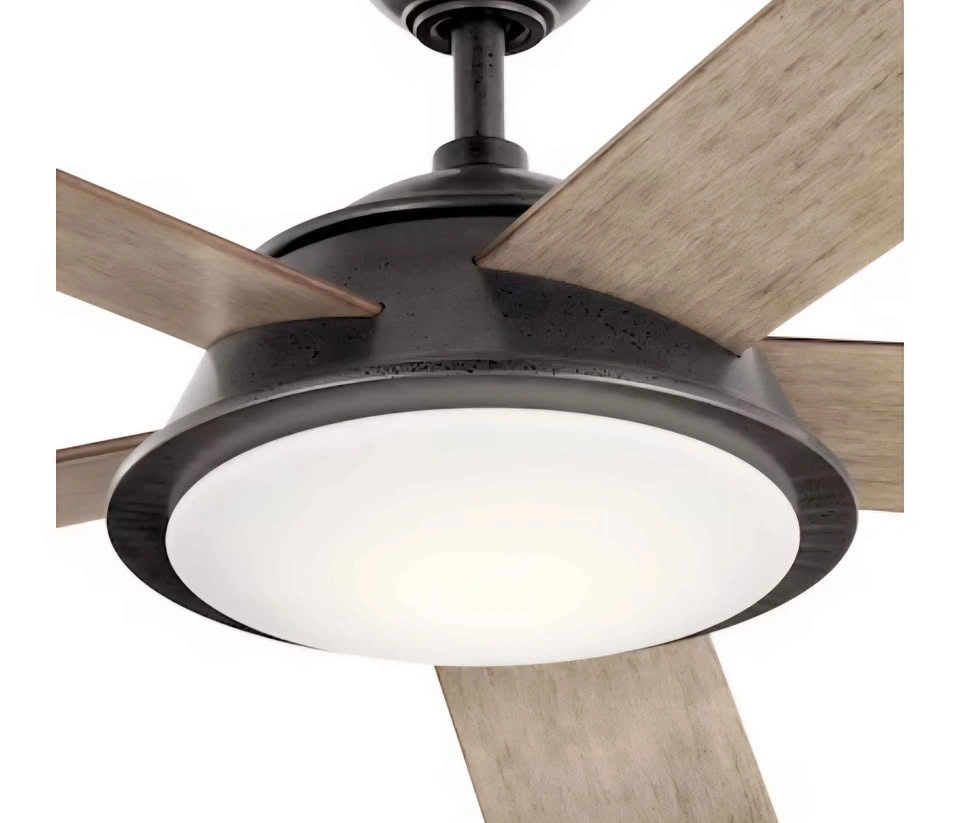 Kichler Verdi 56-in Anvil Iron with Distressed Antique Gray/Waln - photo 5