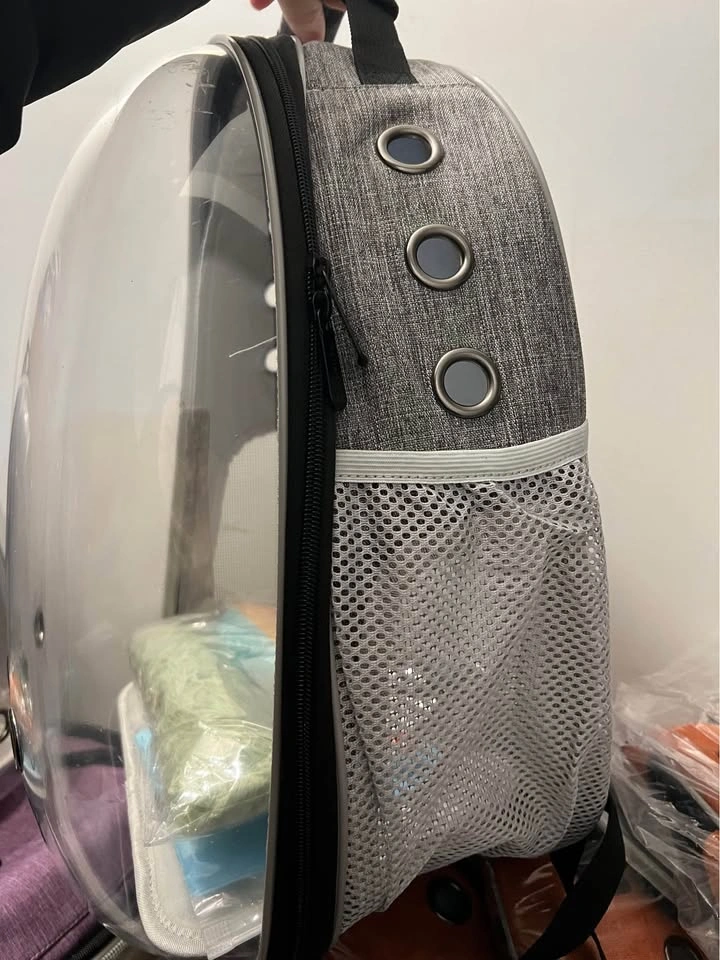 Pet carrier backpack, cat toy, and pet training pad - photo 5