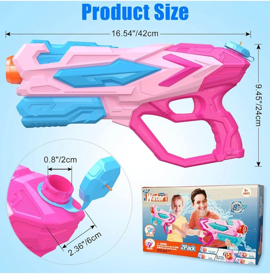 2 PCS Water Gun for Kids, Super Squirt Guns Water Soaker - photo 2
