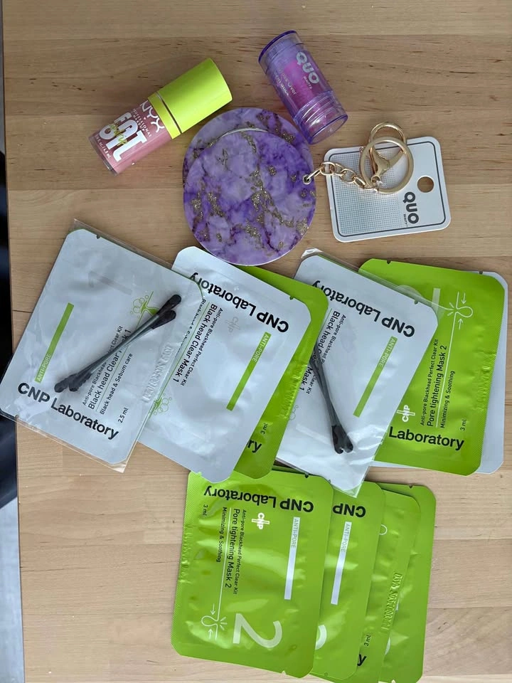 CNP Blackhead Kit + QUO Mirror & Highlight Stick + NYX Bundle