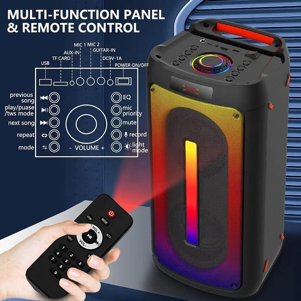 2 Mic Karaoke System (LED Lights, Powerful Sound, Wireless) - photo 3