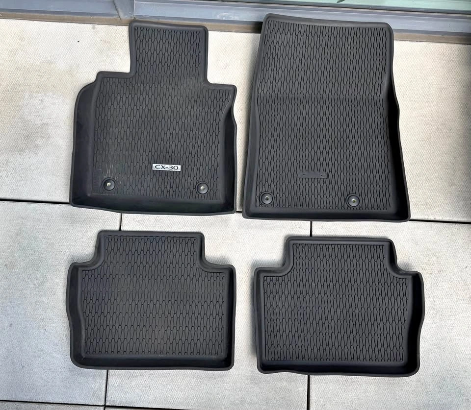 Official OEM Mazda CX-30 High-Wall Rubber Mats (Set of 4)