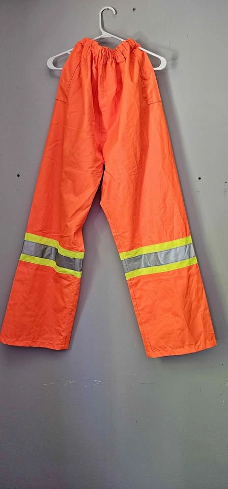 XL Mens Storm Fighter High-Visibility Orange Rain Pants