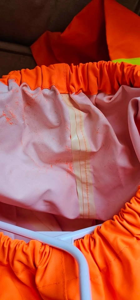 XL Mens Storm Fighter High-Visibility Orange Rain Pants - photo 3