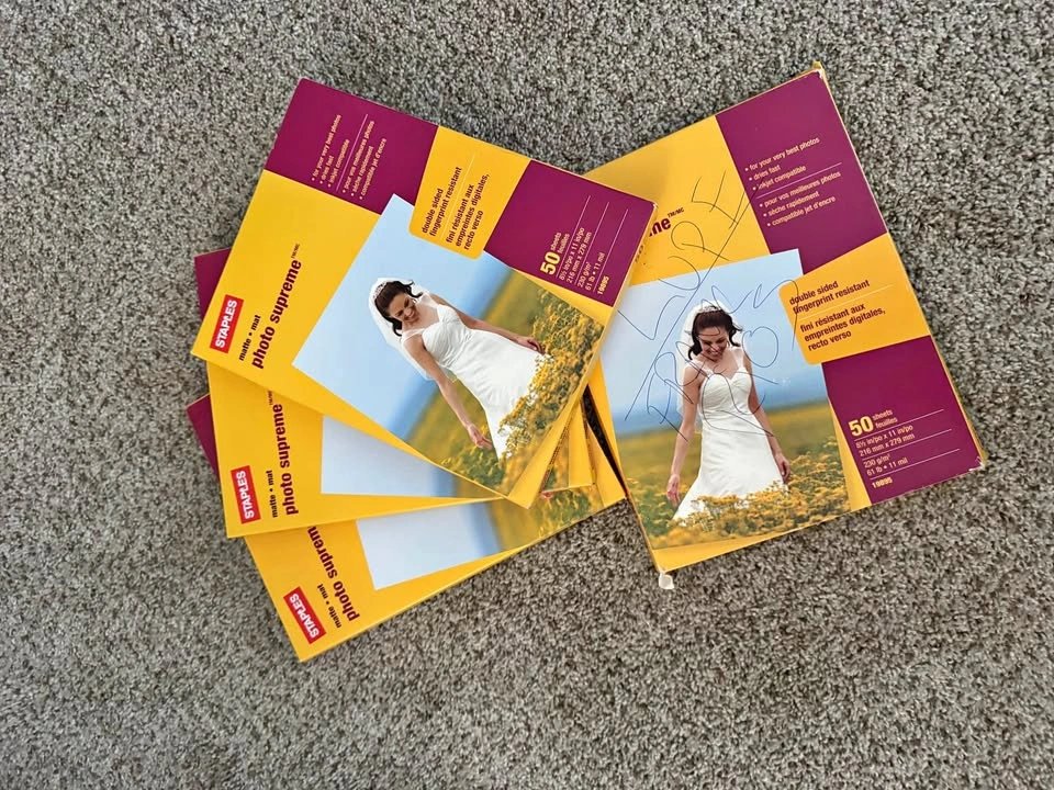 Staples Photo Supreme Matte Photo Paper Bundle – 13x19 & 8.5x11