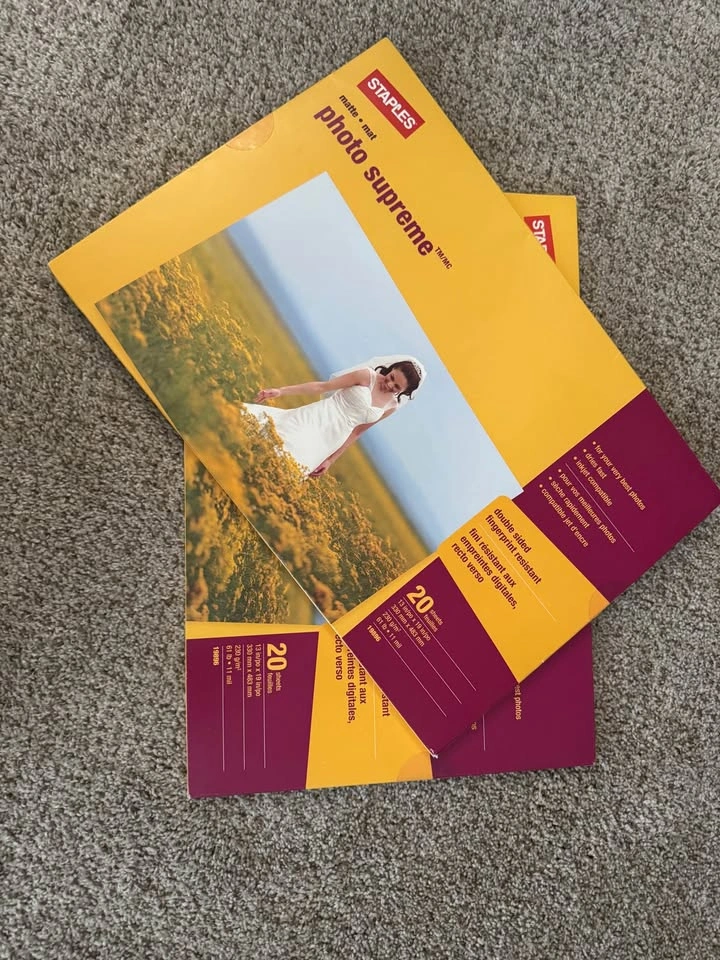Staples Photo Supreme Matte Photo Paper Bundle – 13x19 & 8.5x11 - photo 3