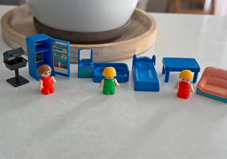 Vintage Playskool Li'l Playmates Figurines + Furniture Collectio