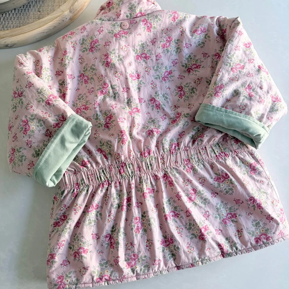 Kids Floral Quilted Jacket (Size 3) - photo 2