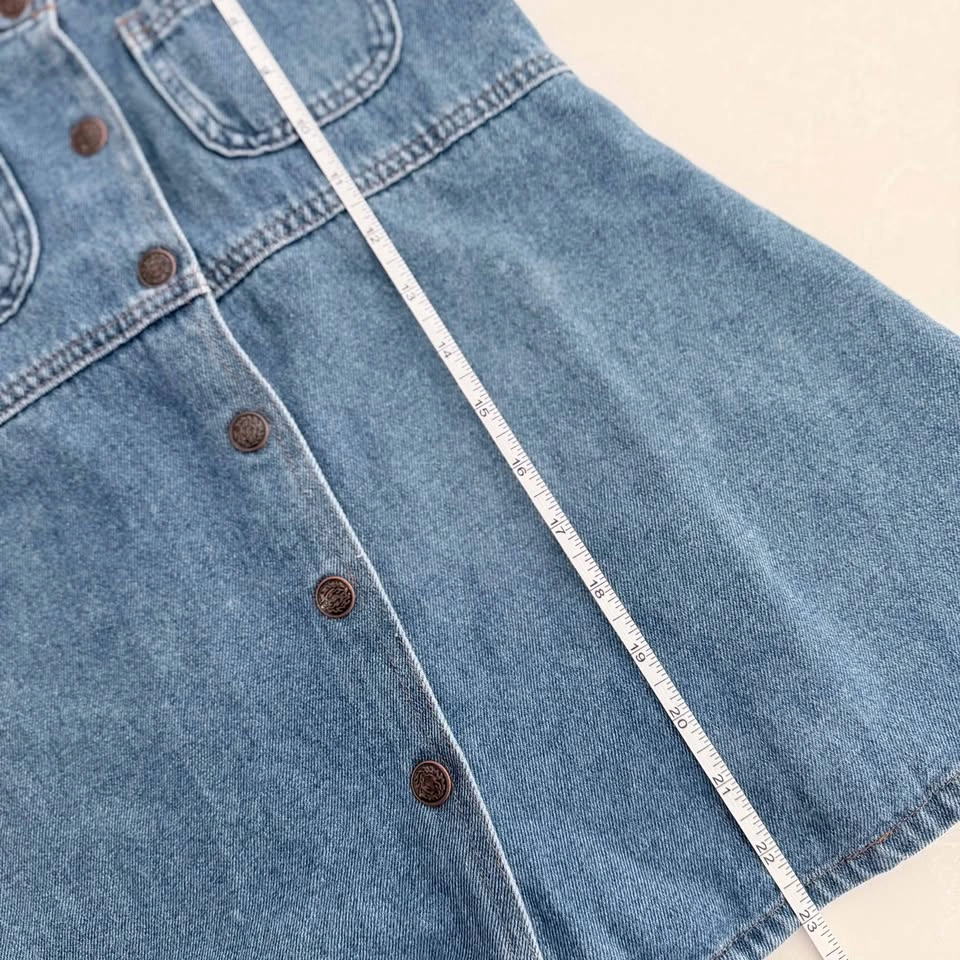 Vintage W. Green Jeans “Natural Style” Girls (Size 8) Denim Dres - photo 5