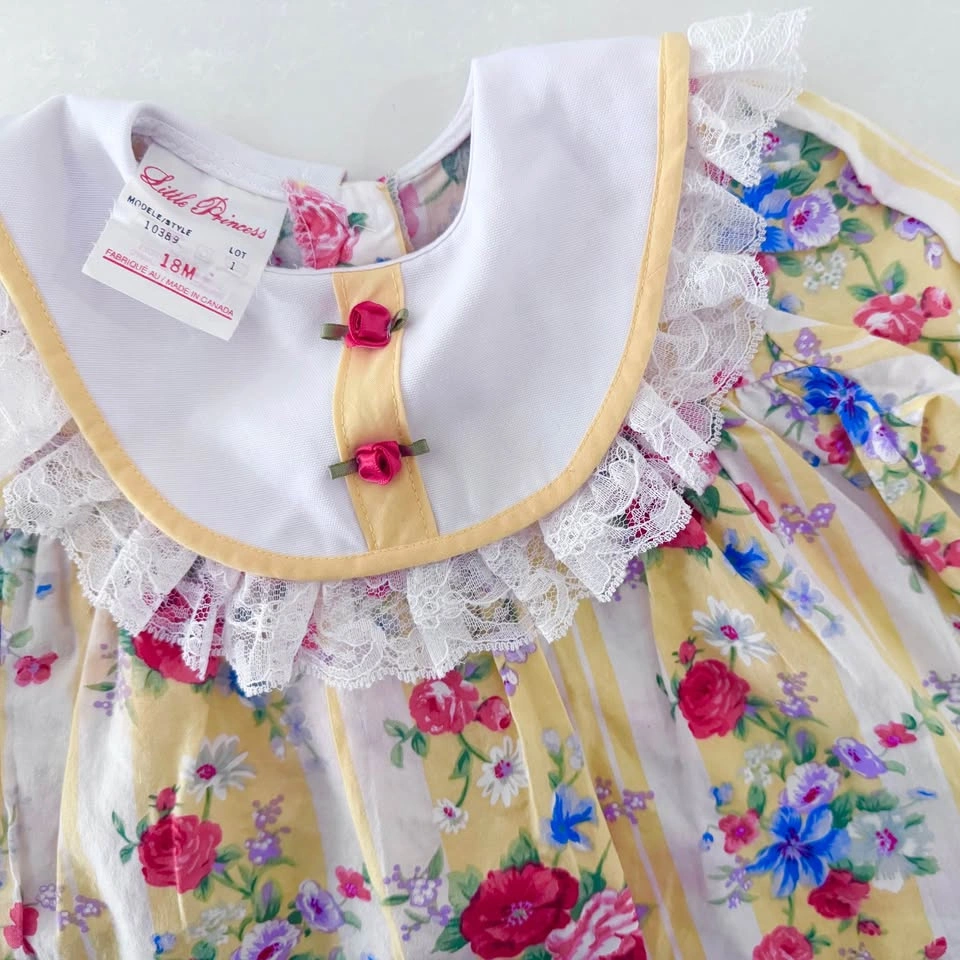 Vintage Floral Cottagecore Dress (Size 18M) - photo 3