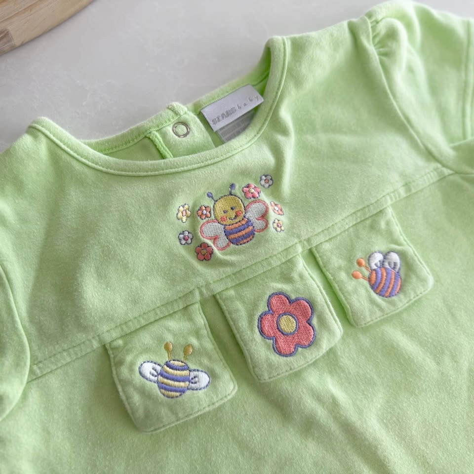 Vintage Sears Baby Romper 24M & Long Sleeve Bodysuit - photo 4