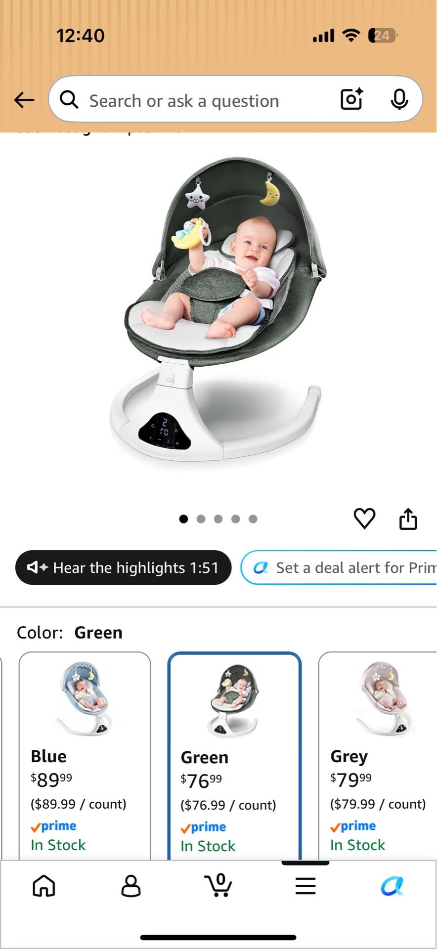 Baby chair/swing - photo 2