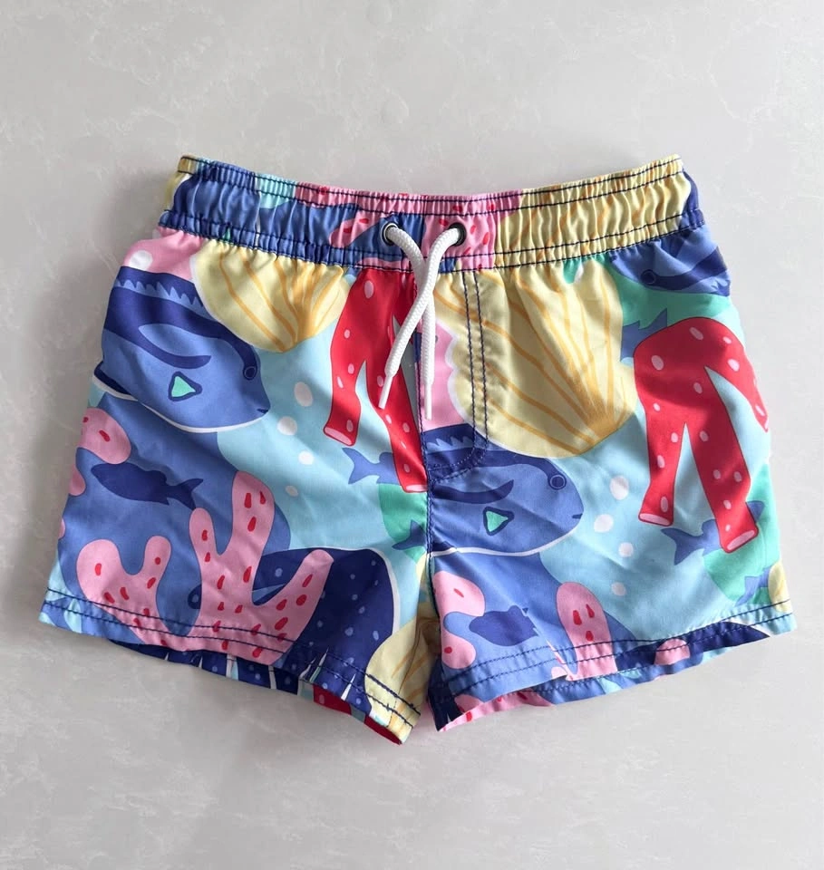Carter’s Toddler Boy Coral Printed Swim Trunks (Size 3T)