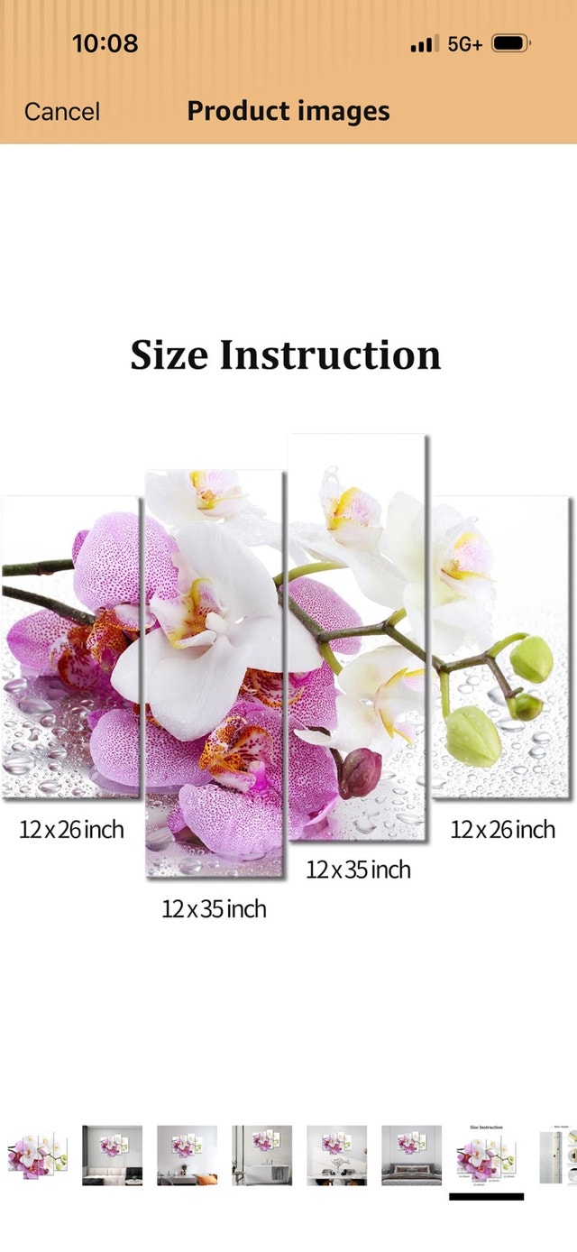 Orchid Wall Art 4-Piece Set - photo 4
