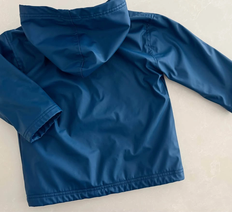 Hatley Kids Navy Zip-Up Rain Jacket - photo 2
