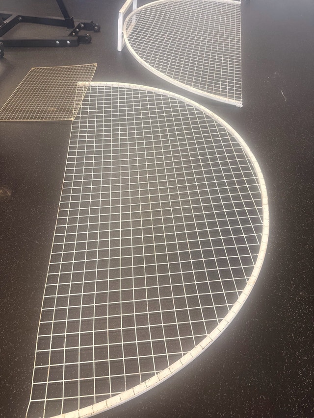 Circle mesh backdrop - photo 4