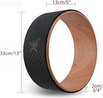Sleek Black w/ Wood Interior Yoga Wheel - photo 4