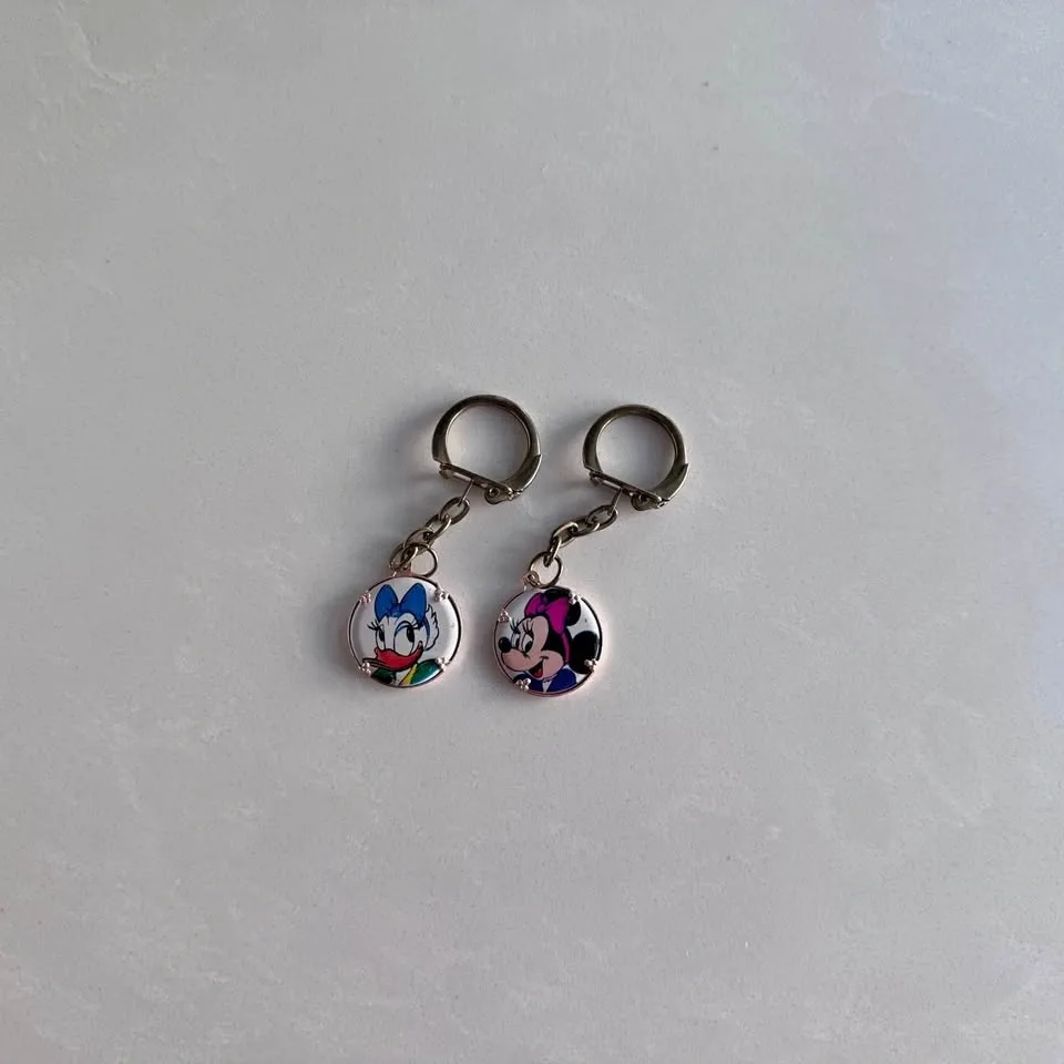 Vintage Disney Minnie Mouse & Daisy Duck Keychains