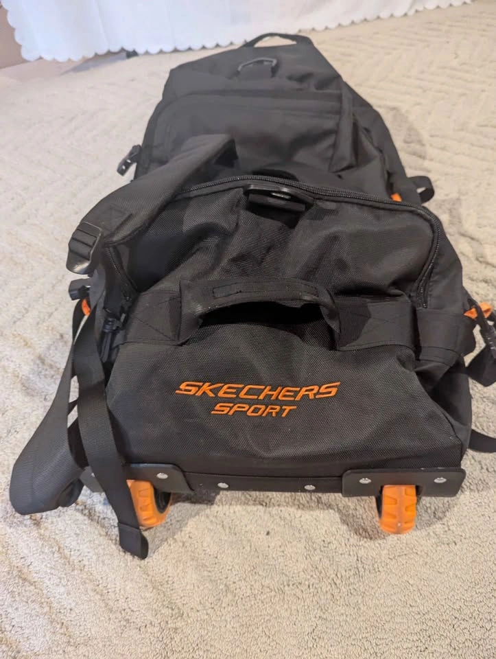 Rolling Sports Duffel Bag with Wheels & Backpack Straps - photo 4