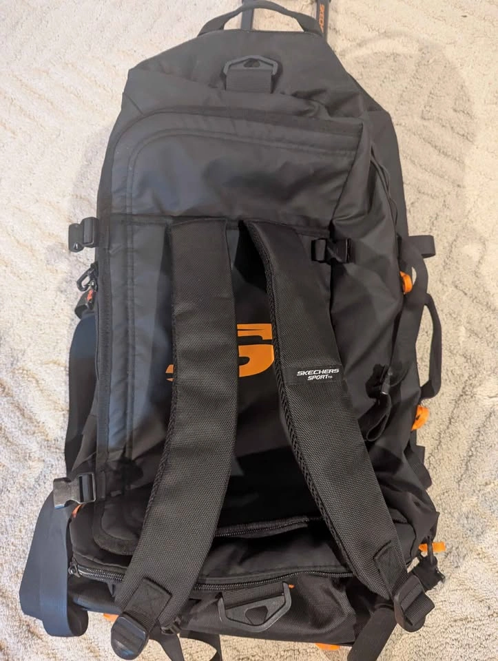 Rolling Sports Duffel Bag with Wheels & Backpack Straps - photo 5