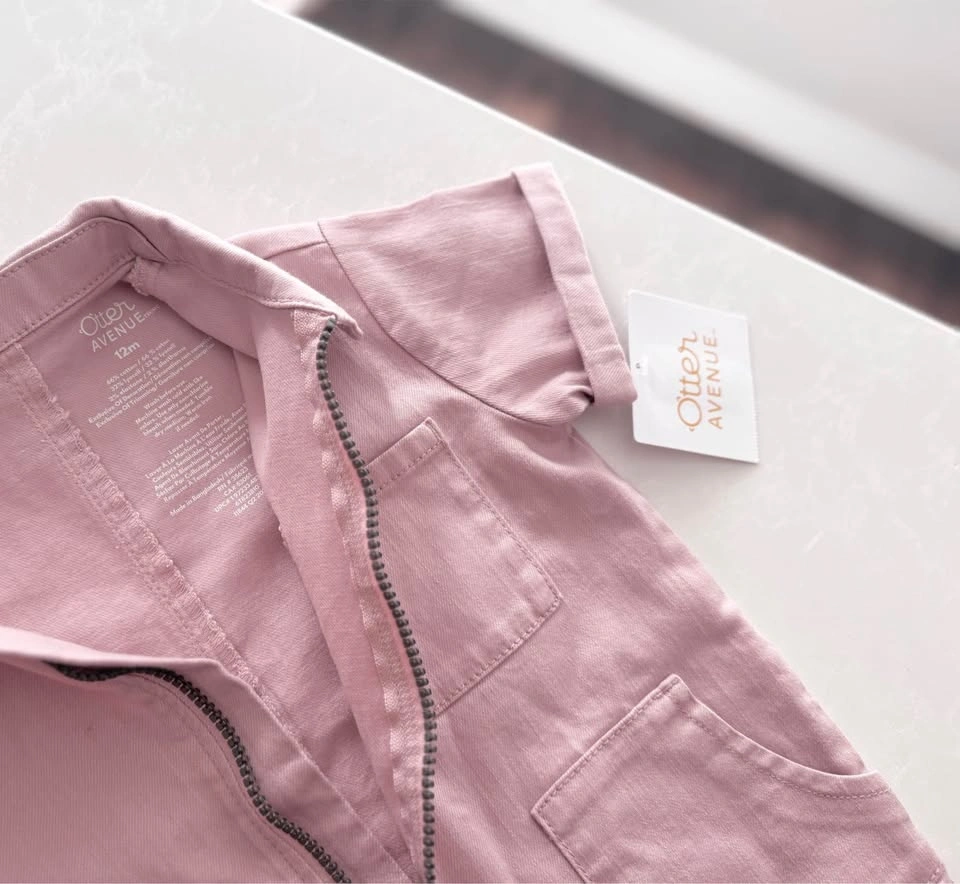 Toddler Girl Pink Cropped Jumpsuit (Brand New w/ Tags) Size 12M - photo 3