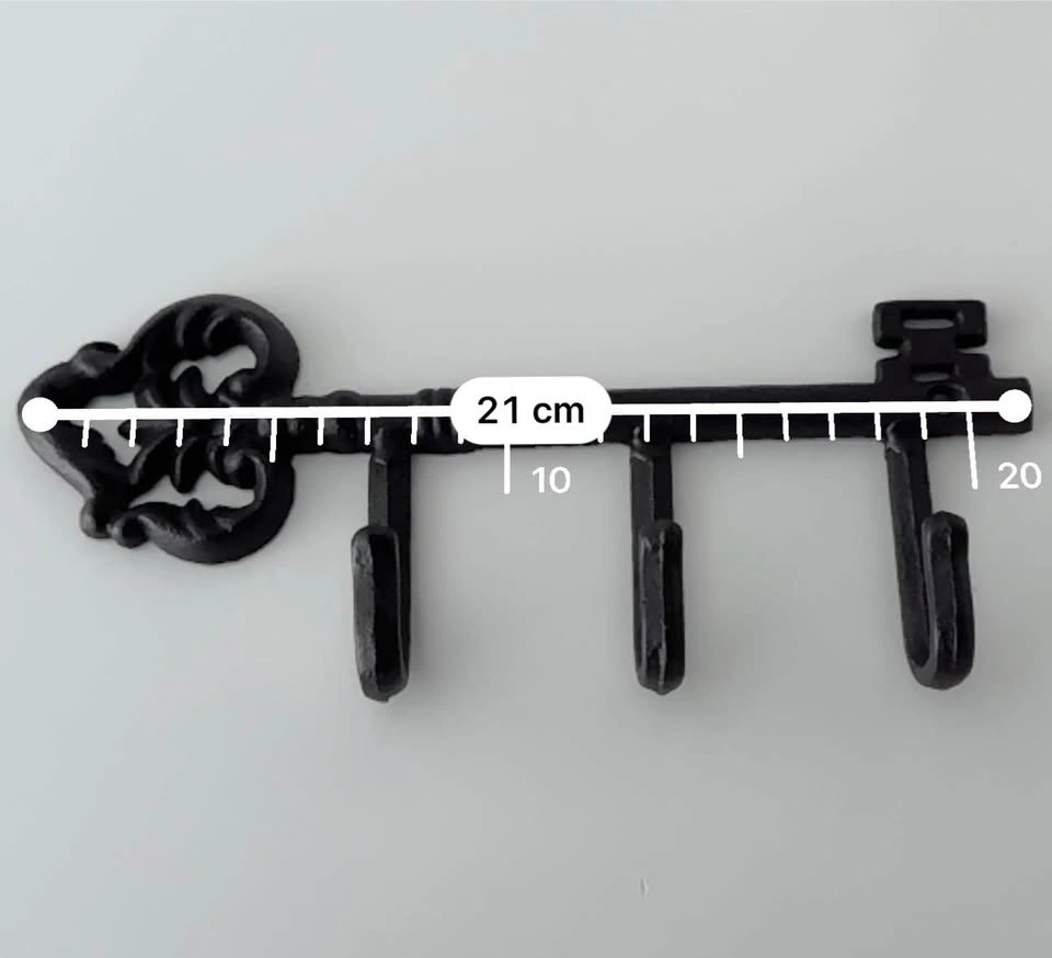 Rustic Cast Iron Skeleton Key Hook Hanger - photo 2