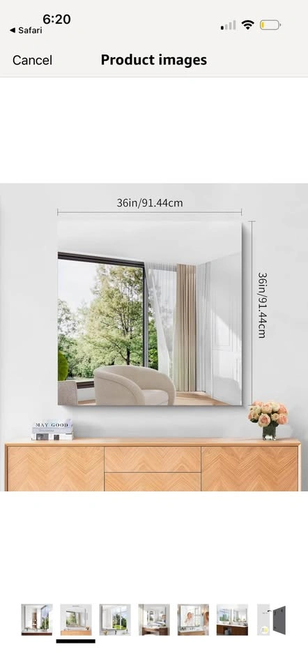 Brand new- 36x36” Beveled Mirror - photo 2
