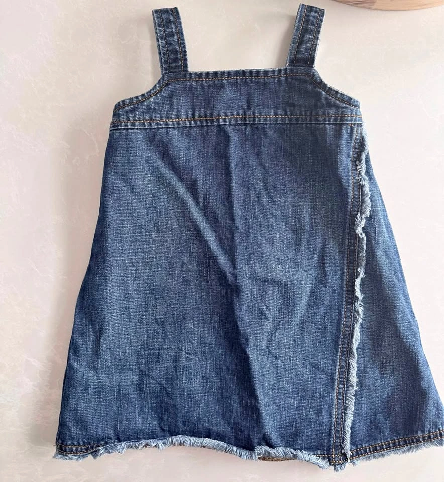 Vintage Old Navy Toddler Denim Dress (Size 2T)