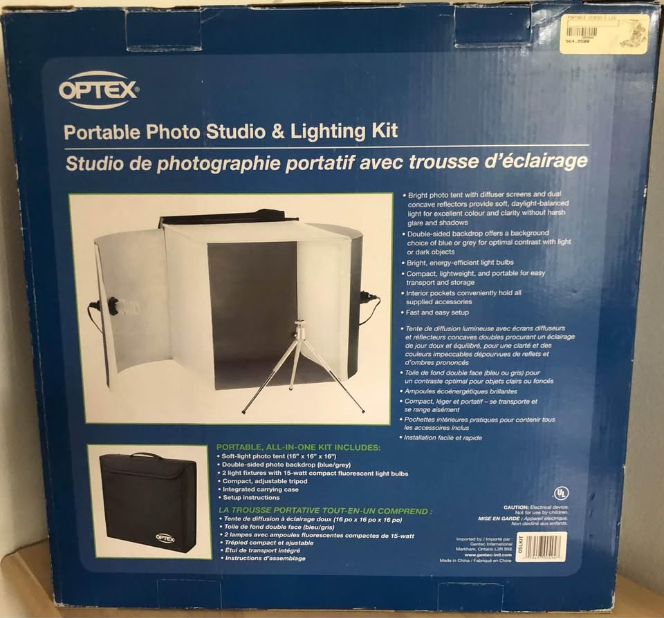 OPTEX Portable Photo Studio & Lighting Kit - photo 2