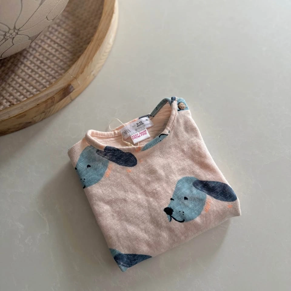 Zara Infant “Happy Dog" T-shirt (Size 9-12M) - photo 3
