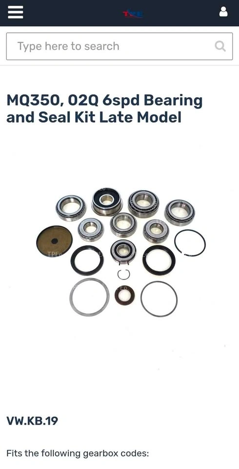 02Q VW Transmission Rebuild Kit - photo 2