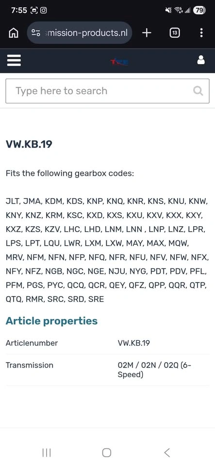 02Q VW Transmission Rebuild Kit - photo 3