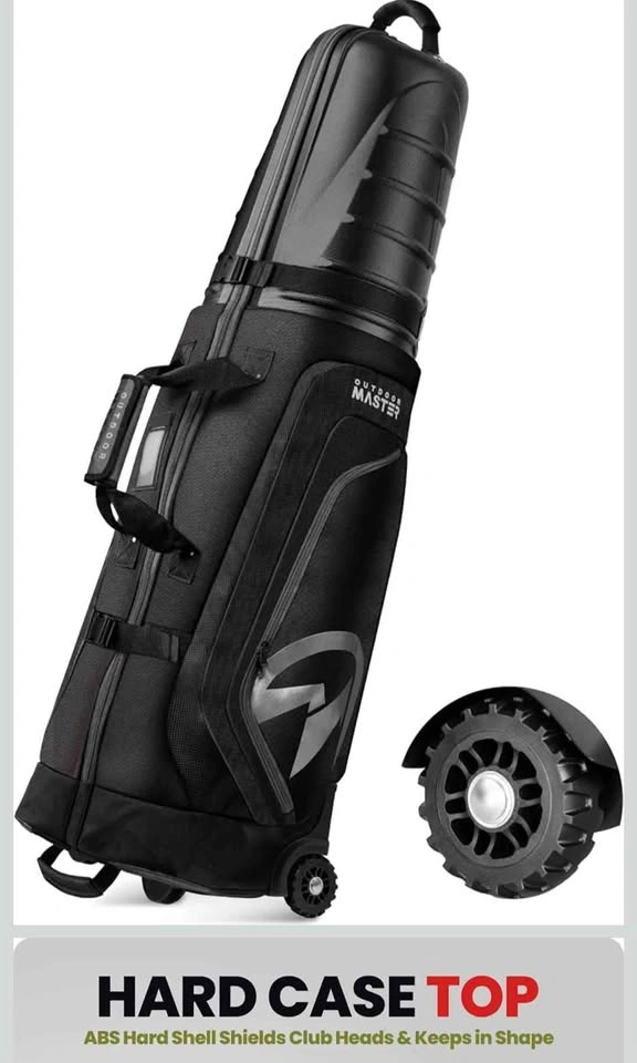 OutdoorMaster Golf Travel Bag with Wheels and Hard Case Top - photo 3
