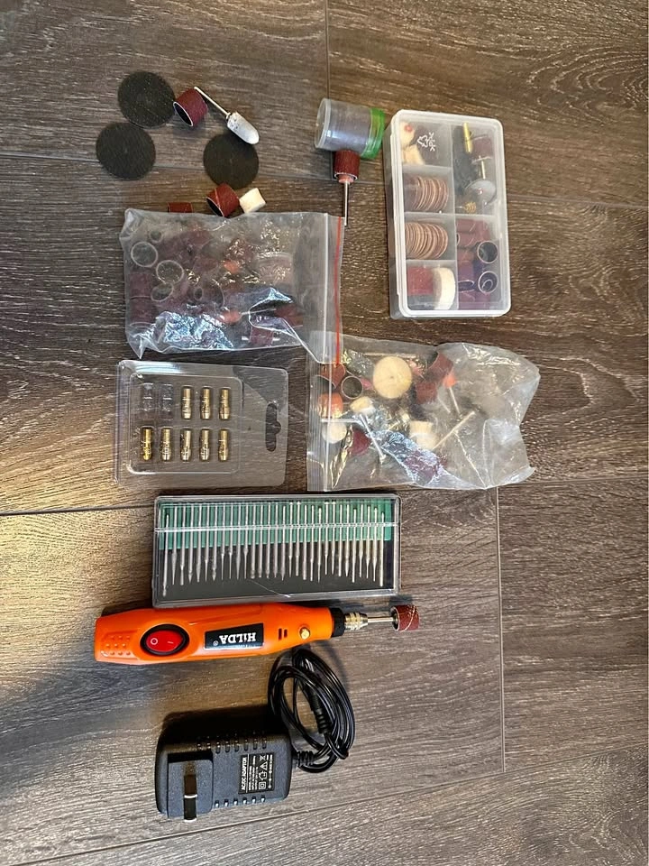 Hilda Mini Rotary Tool + 200+ Accessories – Like Dremel
