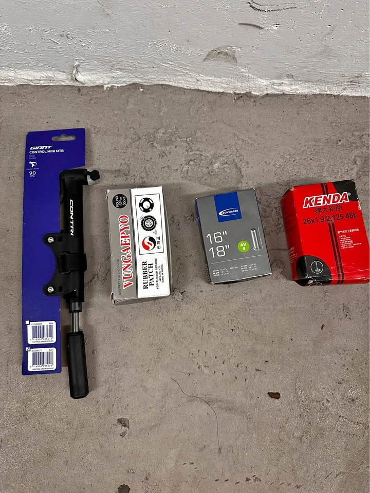 Bike Accessories Bundle – Mini Pump, Tubes, Patch Kits