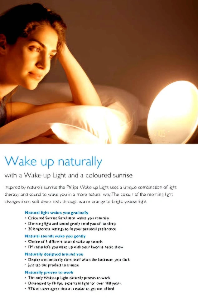 Philips Wake-Up Light Alarm Clock HF3520/01 - photo 2
