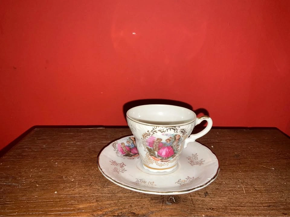 Mid Century Japanese porcelain demitasse / coffee service set - photo 3