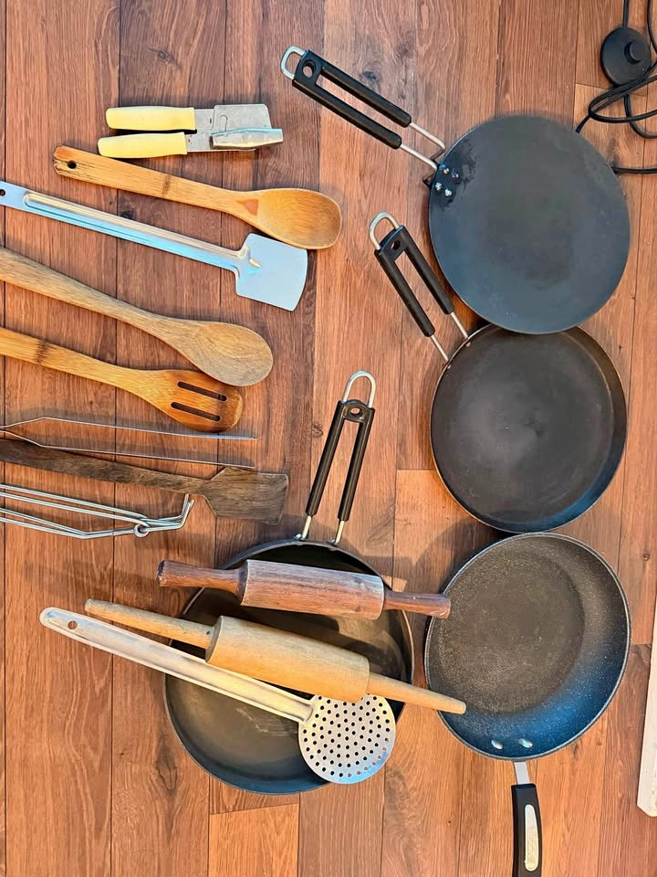 Assorted Utensils and Tava