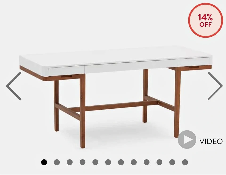 Ash wood desk